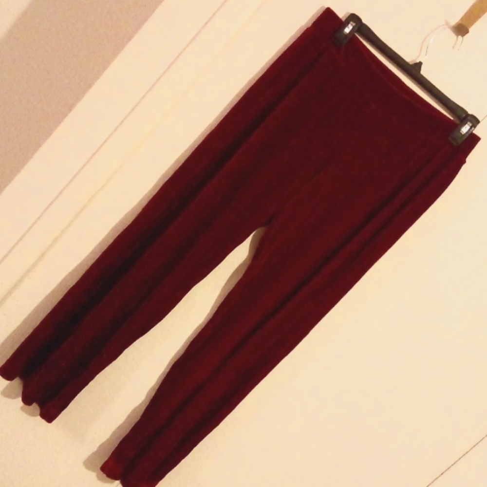 (2 for $15) Red Velvet Pants